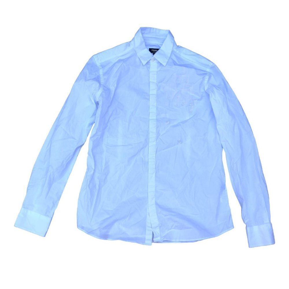 Fendi Dress Shirt Size 41 White